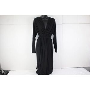 ladies asos wrap black dress size 4